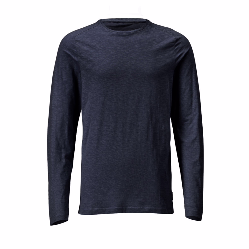 T-shirt L/Æ 22581 Mørk marine, str. M