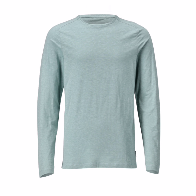 T-shirt L/Æ 22581 Støvet grøn, str. S
