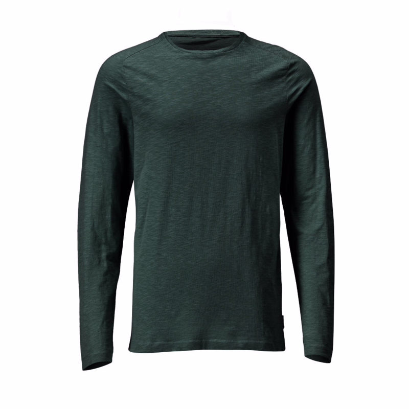 T-shirt L/Æ 22581 Skovgrøn, str. XS