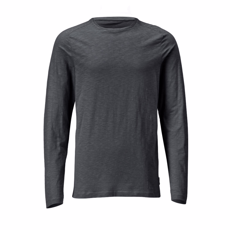 T-shirt L/Æ 22581 Stengrå, str. XS