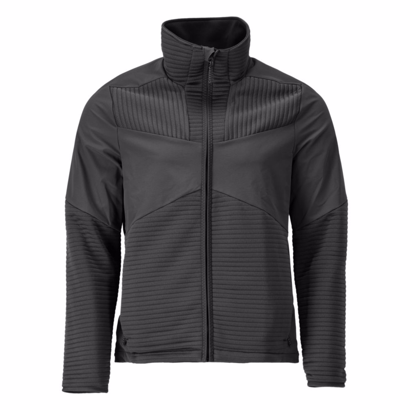 Fleecejakke 22105 Sort, str. 2XL
