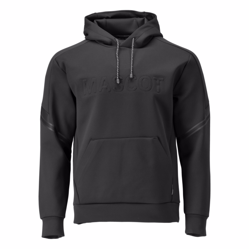 Hættetrøje Fleece 22186 Sort, str. S
