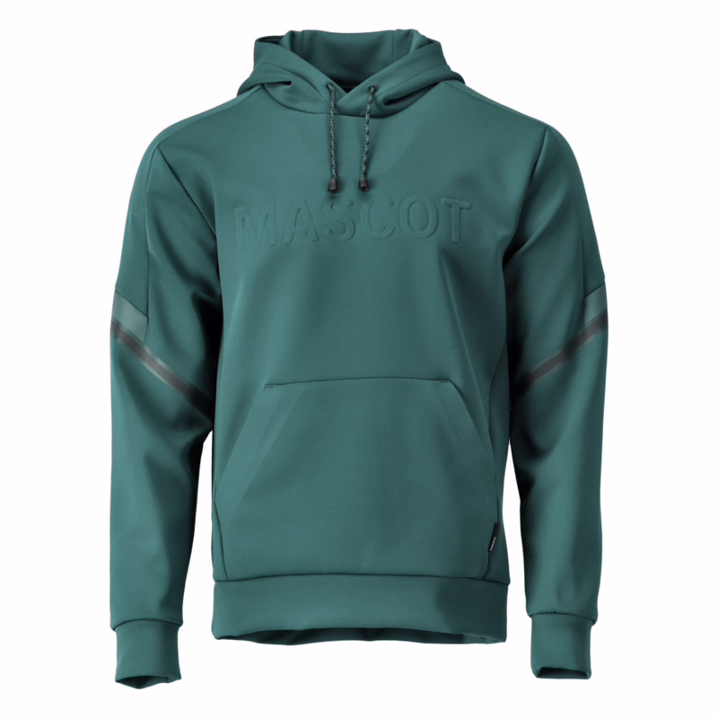 Hættetrøje Fleece 22186 Skovgrøn, str. 2XL