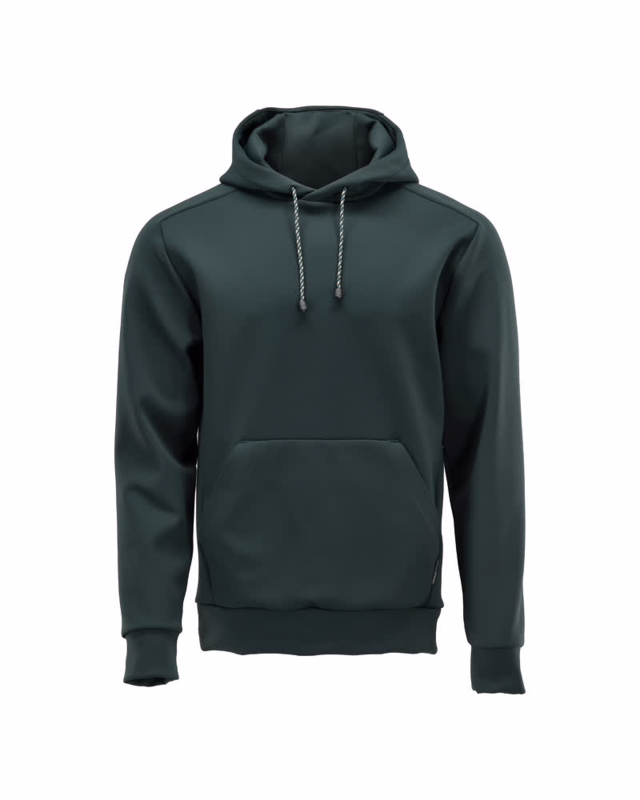 Hættetrøje Fleece 22286 Skovgrøn, str. 2XL