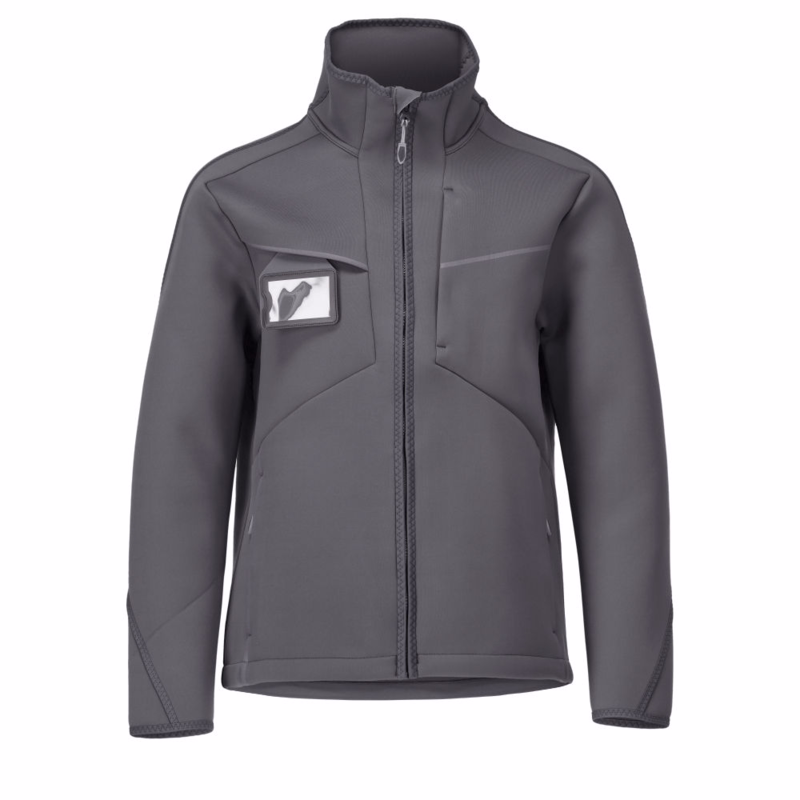 Softshell jakke 22085 Stengrå, str. S