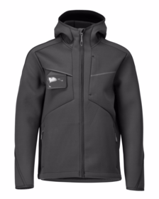Mascot - Softshell jakke m/hætte 22086 Sort