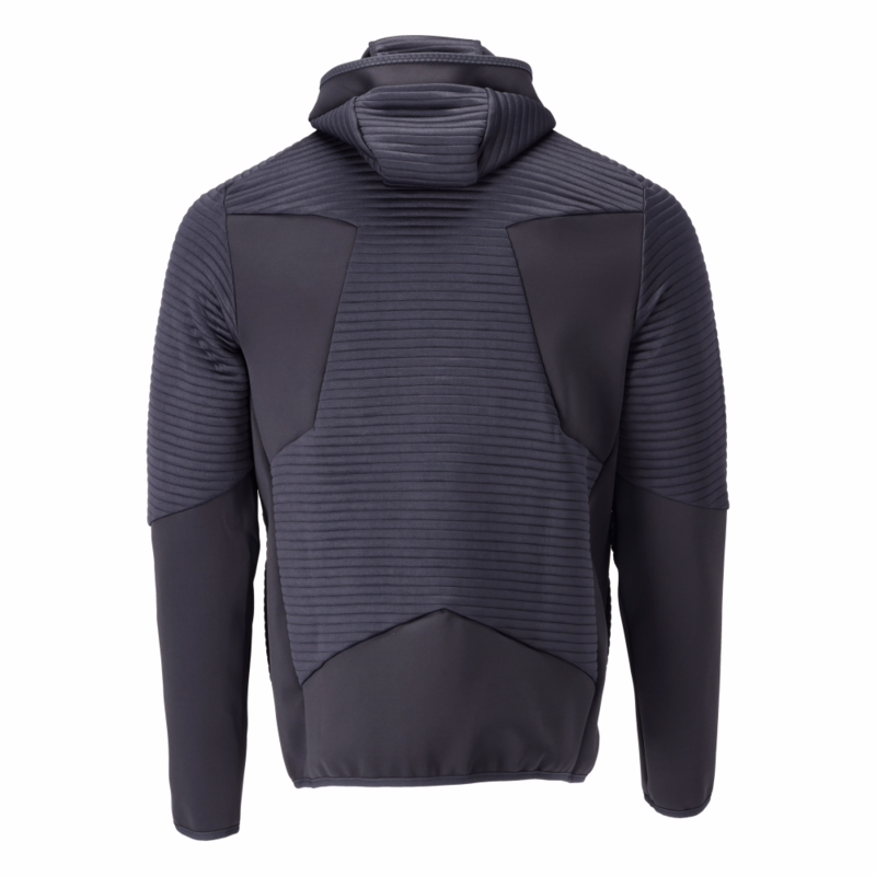 Fleece hættetrøje 22603 m/lynlås Mørk marine, str. XS