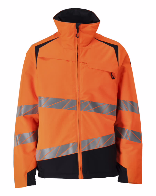 Vinterjakke Hi-vis 19435 orange/mørk marine, str. 4XL