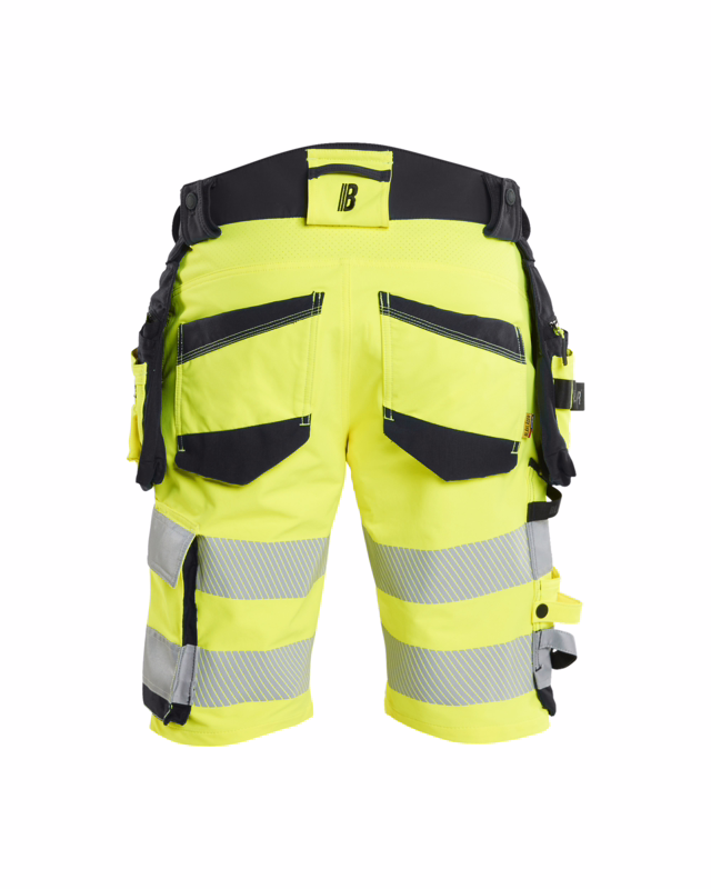 Arbejdsshorts Hi-vis 1120 Gul/sort, str. C48