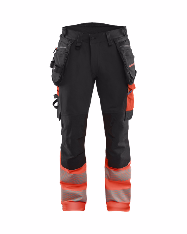Arbejdsbuks Hi-vis 1125 Sort/rød, str. D96
