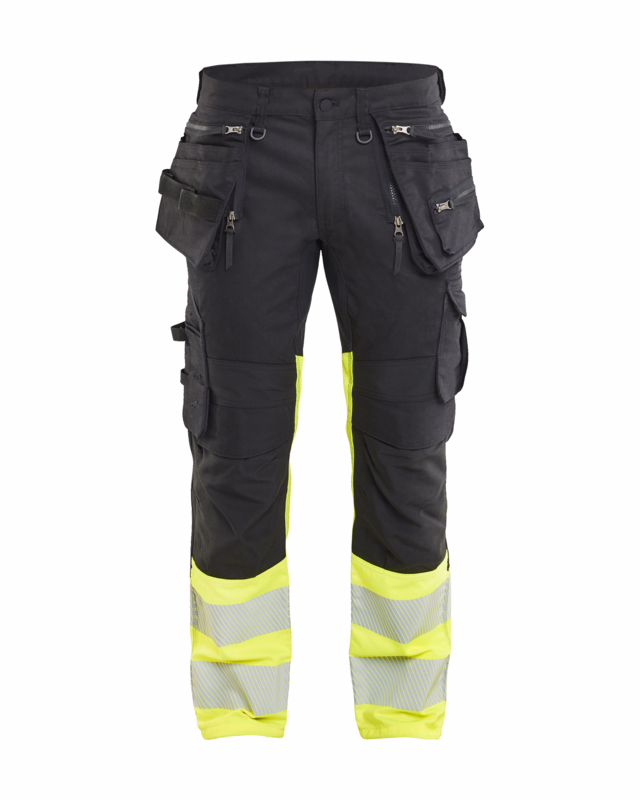 Arbejdsbuks hi-vis 1130 Sort/gul, str, D112
