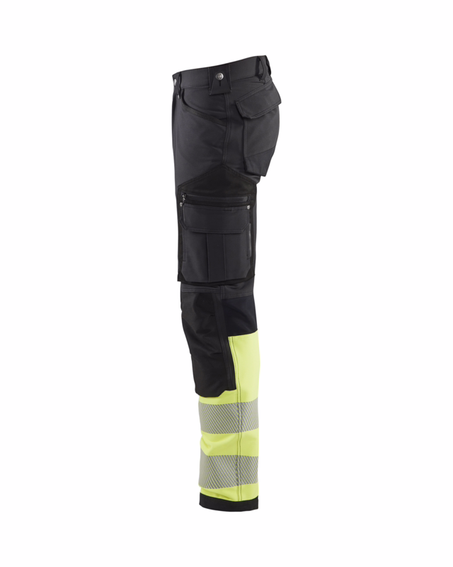 Arbejdsbuks Hi-vis 1193 Sort/gul, str. C152