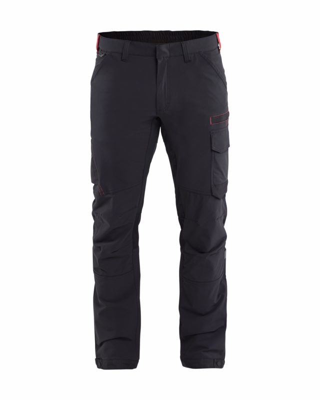 Servicebuks 1422 sort/rød, str. D112
