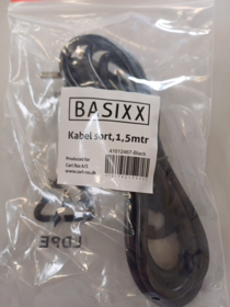 BASIXX - Kabel sort, 1,5 mtr