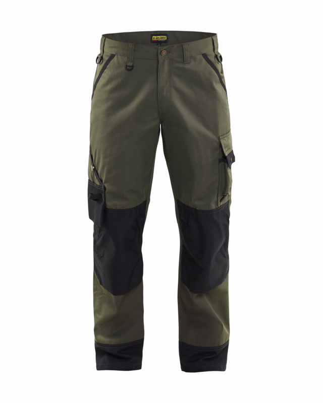 Arbejdsbuks 1454 army grøn/sort, str. C52