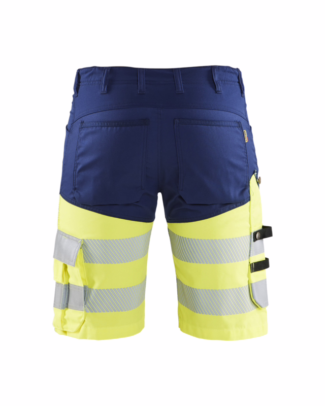 Arbejdsshorts Hi-vis 1541 marineblå/gul, str. C46