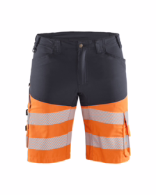 Blåkläder - Arbejdsshorts Hi-vis 1541 mellemgrå/orange