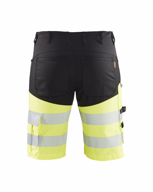 Arbejdsshorts Hi-vis 1541 sort/gul, str. C58