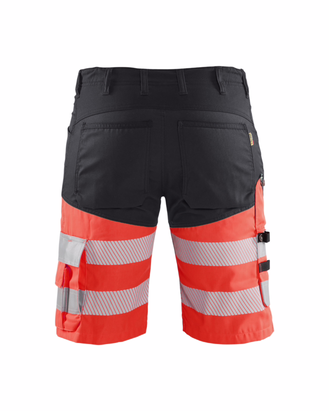 Arbejdsshorts Hi-vis 1541 sort/rød, str. C48