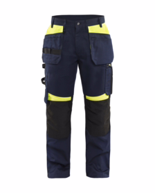 Blåkläder - Arbejdsbuks 1555 Hi-vis Mørk Marineblå/Gul
