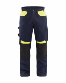 Blåkläder - Arbejdsbuks 1556 Hi-vis Mørk Marineblå/Gul