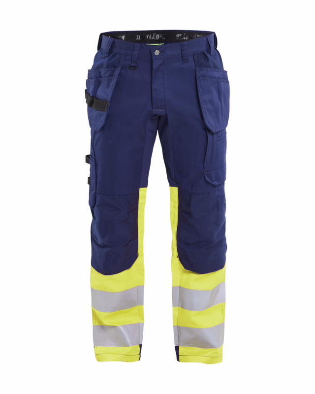 Arbejdsbuks Hi-vis 1558 marineblå/gul, str. C60