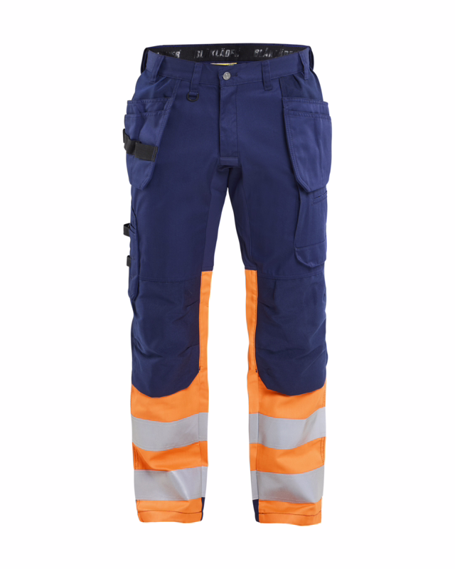 Arbejdsbuks Hi-vis 1558 marineblå/orange, str. C64