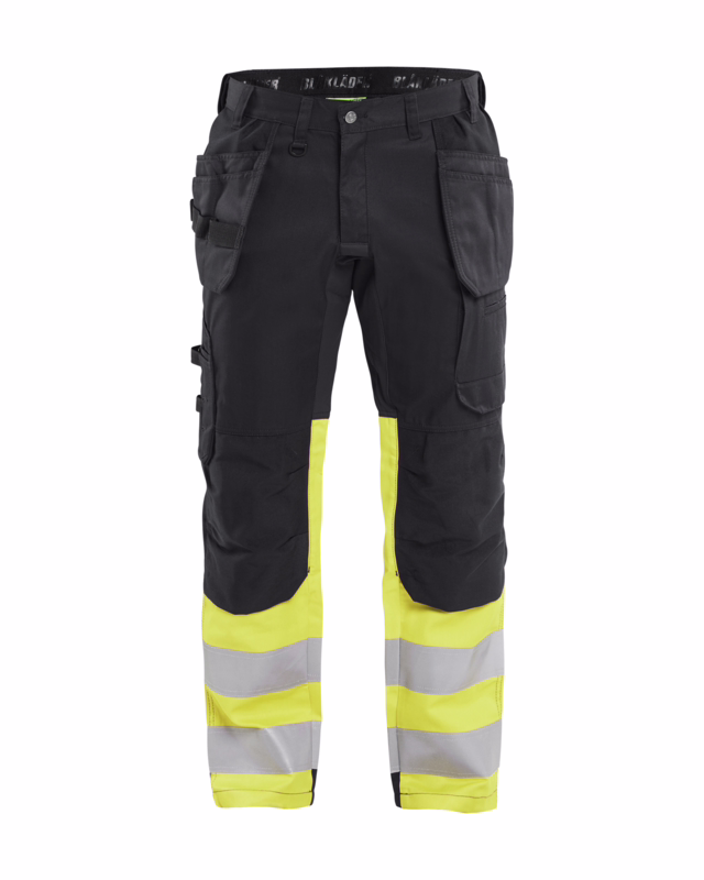 Arbejdsbuks Hi-vis 1558 sort/gul, str. C64