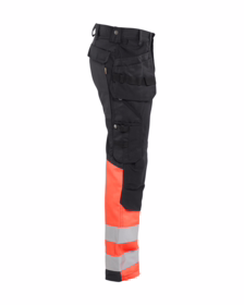 Blåkläder - Arbejdsbuks Hi-vis 1558 sort/rød