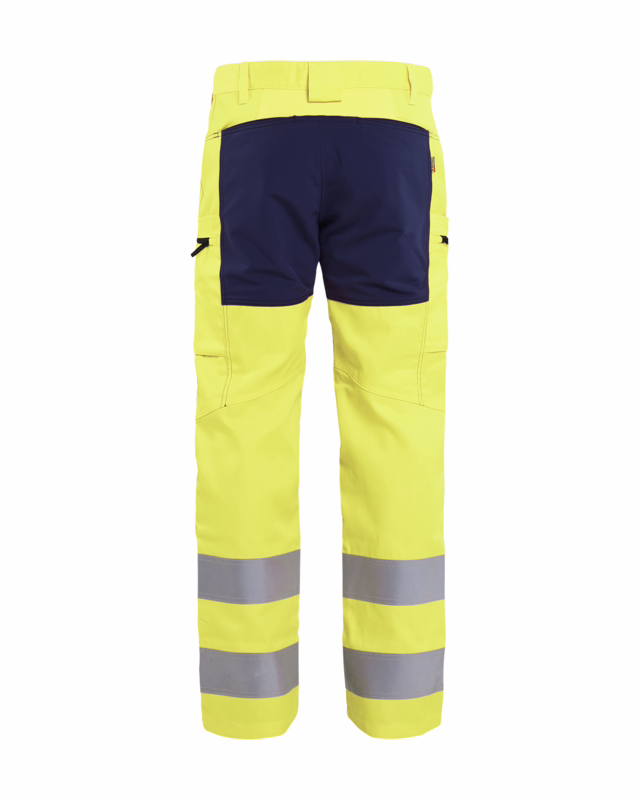 Arbejdsbuks Hi-vis 1585 gul/marineblå, str. C62