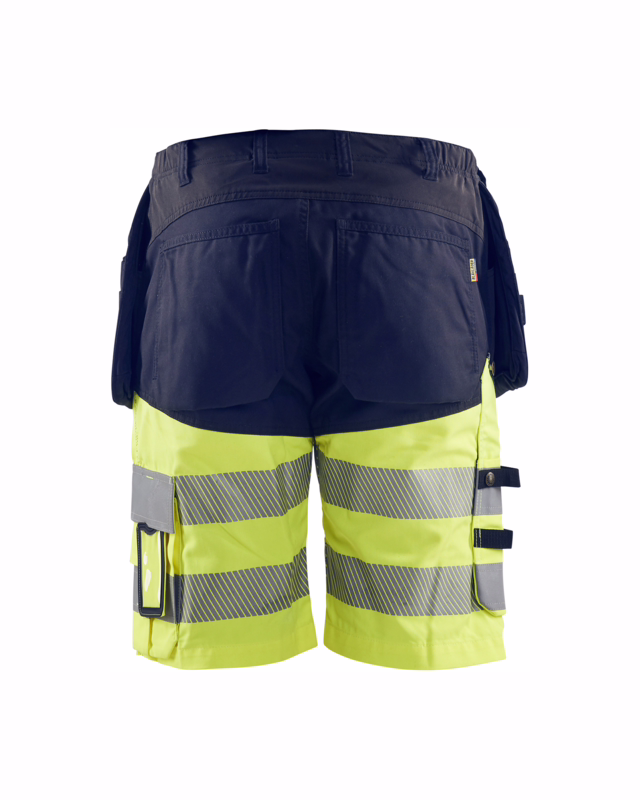 Arbejdsshorts Hi-vis 1596 marineblå/gul, str. C52