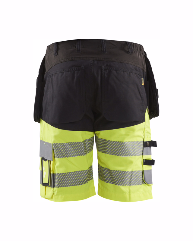 Arbejdsshorts Hi-vis 1596 sort/gul, str. C54