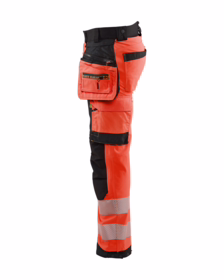 Blåkläder - Softshellbuks 1820 Hi-vis Rød/Sort