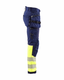 Blåkläder - Softshellbuks 1821 Hi-vis Marineblå/Gul
