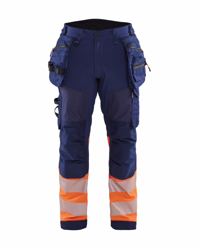 Softshellbuks 1821 Hi-vis Marineblå/Orange, str. C44