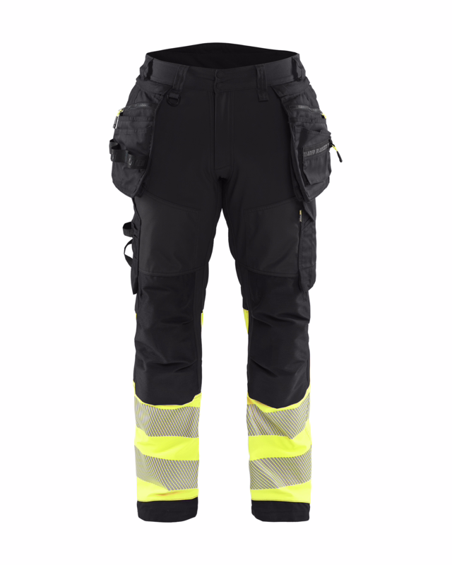 Softshellbuks 1821 Hi-vis Sort/Gul, str. C48