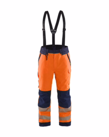 Blåkläder - Vinterbuks kort 1875 Hi-vis Orange/Marineblå