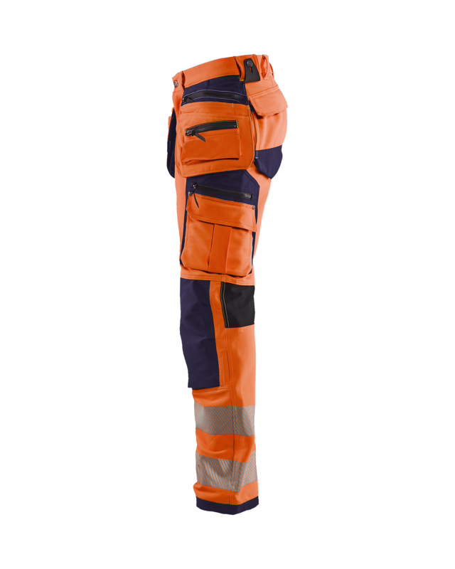 Arbejdsbuks Hi-vis 1997 orange/marineblå, str. D116
