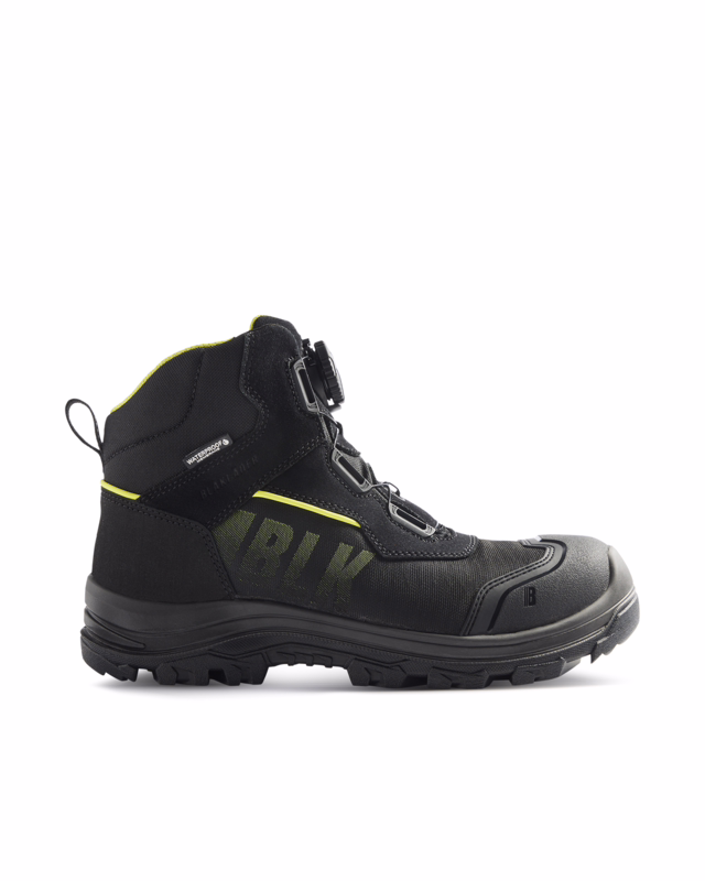 Sikkerhedsstøvlet 2478 Storm Sort/hi-vis gul, str. 37