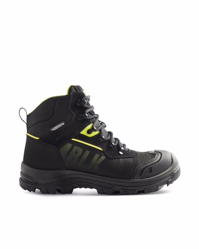 Sikkerhedssko 2479 Storm Sort/hi-vis gul, str. 47