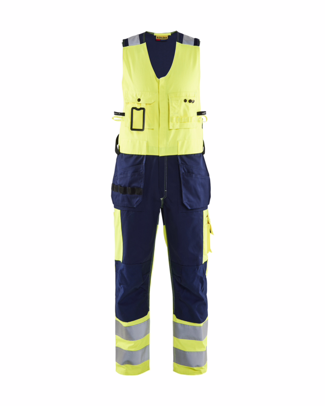 Helbuks Hi-vis 2653 gul/marineblå, str. C52
