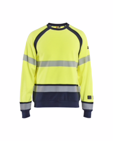 Blåkläder - Sweatshirt Inherent 3088 Hi-vis Gul/marineblå