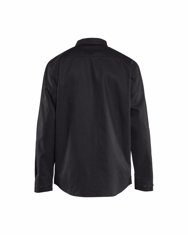 Arbejdsskjorte 3226 sort, str. 3XL