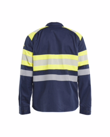 Blåkläder - Arbejdsskjorte Hi-vis 3229 marineblå/gul