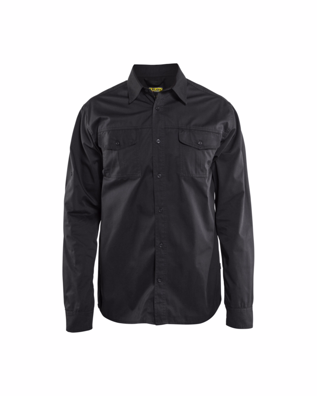 Skjorte Twill 3298 sort, str. L