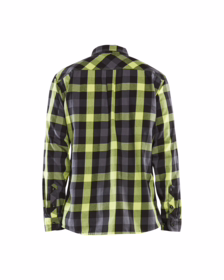 Blåkläder - Skjorte Flannel 3299 sort/gul