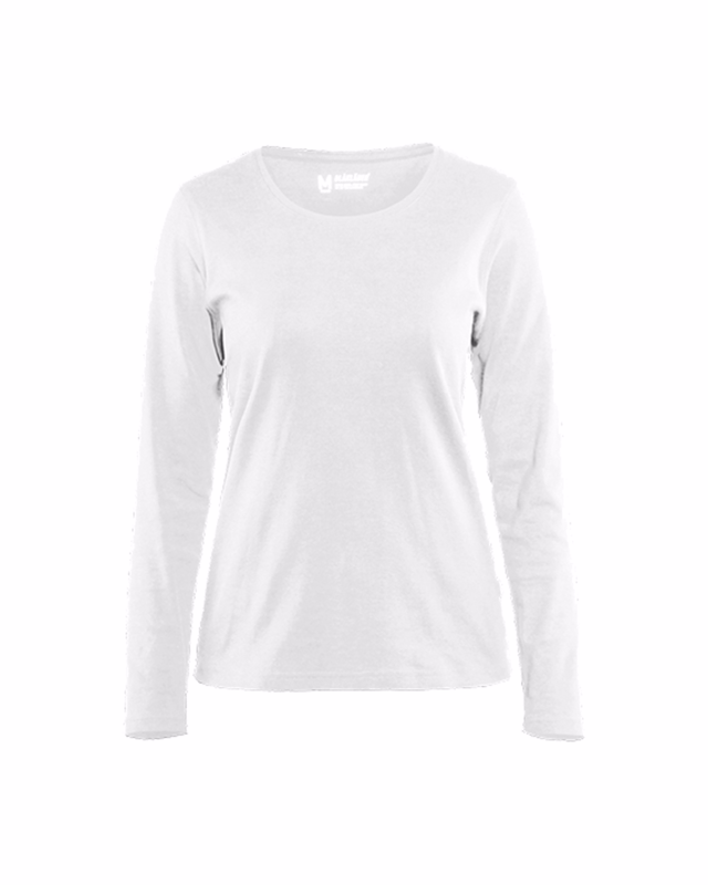 T-shirt L/Æ Dame 3301 hvid, str.XL