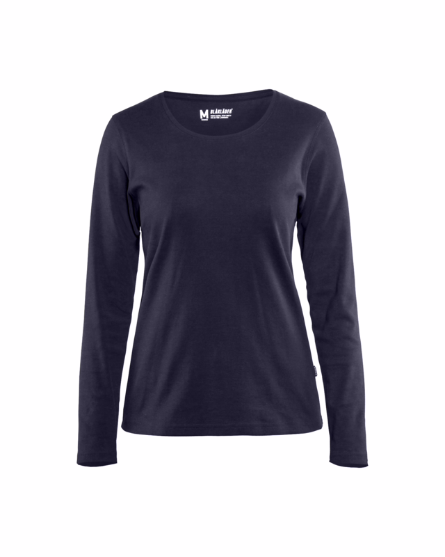 T-shirt L/Æ Dame 3301 marineblå, str.S