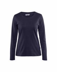 Blåkläder - T-shirt L/Æ Dame 3301 marineblå