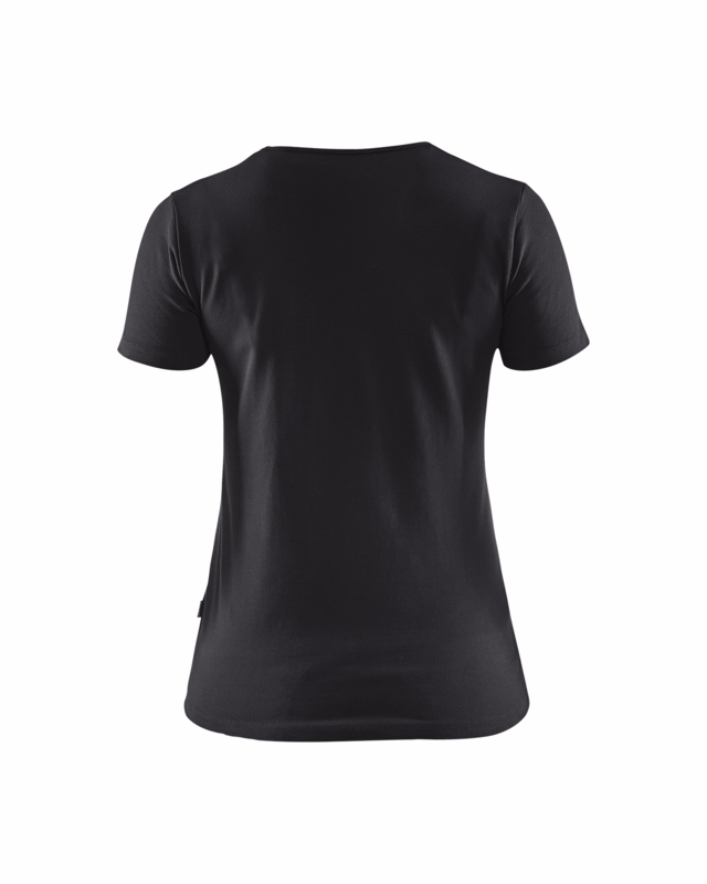 T-shirt Dame 3304 sort, str.2XL